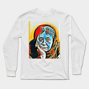 Helena Blavatsky Abstract Portrait | Helena Blavatsky Artwork 3 Long Sleeve T-Shirt